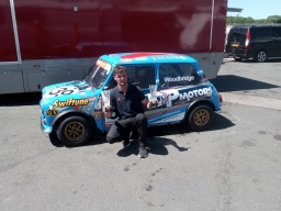 Image of a Mini Racing Car and Driver