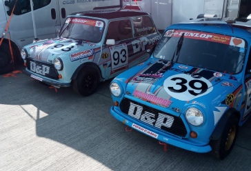 Image of two mini racing cars